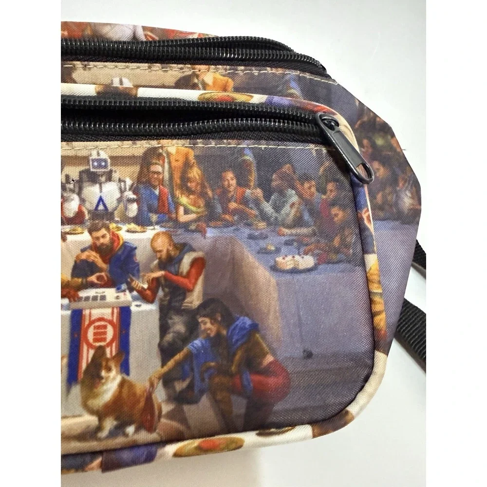 Logic Everybody Album Print Zip Canvas Adjustable Fanny‎ Pack Pouch